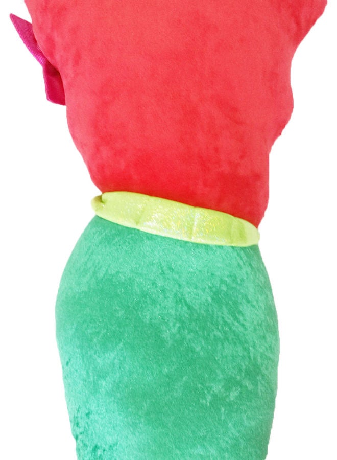 Mermaid Shaped Polyester Pillow Polyester Pink 105x32x14cm - Image 5
