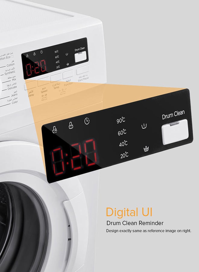 Noon East - 7 kg Washing Machine 7 Kg - Front Loading Fully Automatic- White Washing Mashine With Washing, Rinse And Spinning Function Without Clothes Dryer washing_machine White - Image 1