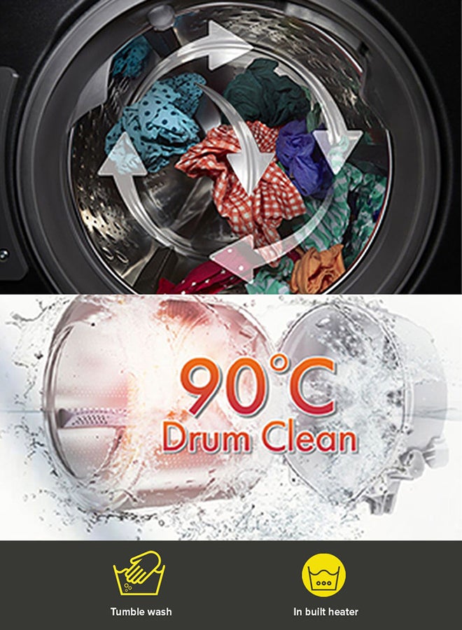 Noon East - Washing Machine 9 Kg - Front Loading Fully Automatic- Metallic Grey Washing Mashine With Washing, Rinse And Spinning Function Without Clothes Dryer washing_machine Metallic Grey - Image 1