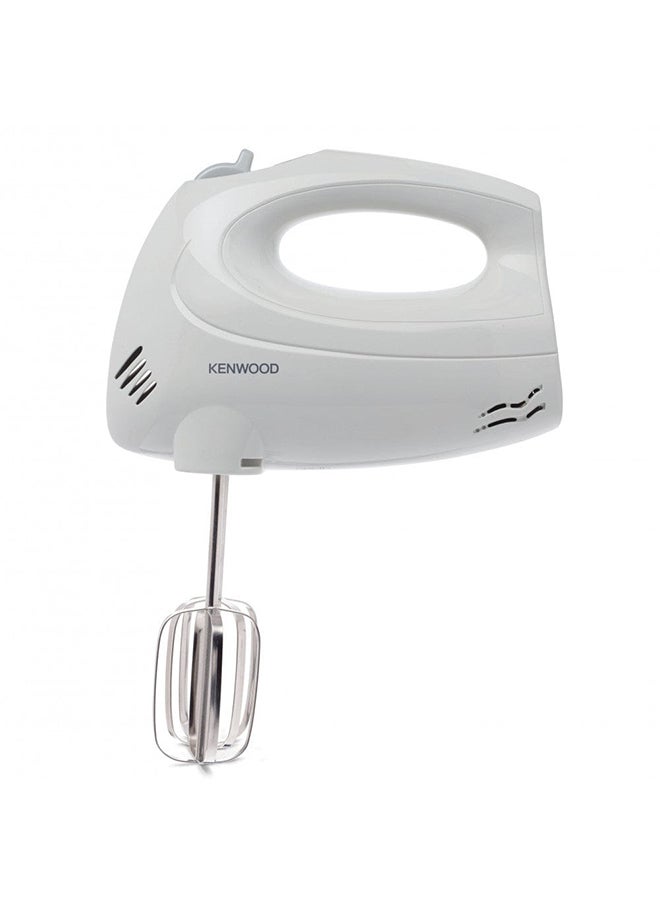 KENWOOD - Hand Mixer (Electric Whisk) With 6 Speeds + Turbo Button, Twin Stainless Steel Kneader And Beater For Mixing, Whipping, Whisking, Kneading 250.0 W HM330 White/Silver - Image 1