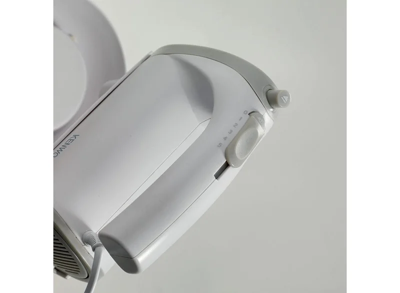 KENWOOD Hand Mixer (Electric Whisk) With 5 Speeds + Turbo Button, Twin Stainless Steel Kneader And Beater For Mixing, Whipping, Whisking, Kneading 300 W HMP20.000WH White