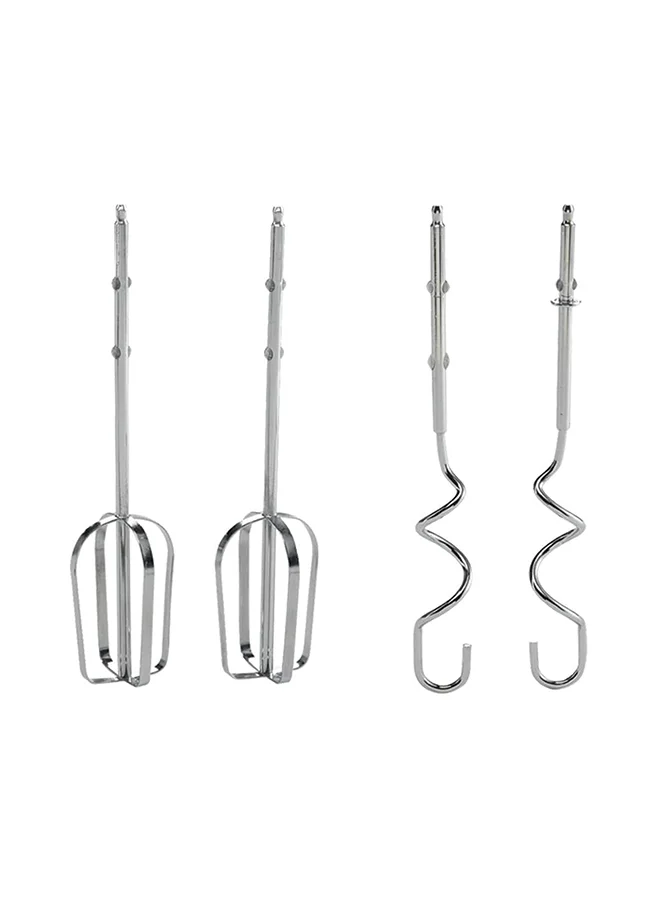 KENWOOD Hand Mixer (Electric Whisk) With 5 Speeds + Turbo Button, Twin Stainless Steel Kneader And Beater For Mixing, Whipping, Whisking, Kneading 300 W HMP20.000WH White