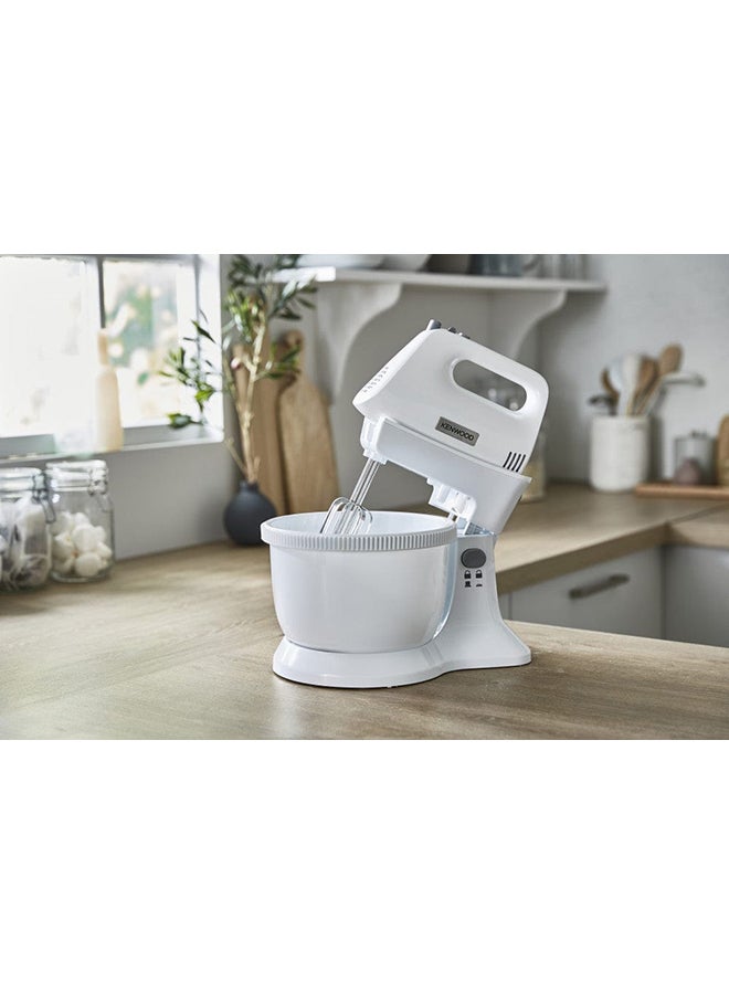KENWOOD - Stand Hand Mixer (Electric Whisk) With Rotary Bowl 3.4 L 450 W HMP32.A0 White - Image 1