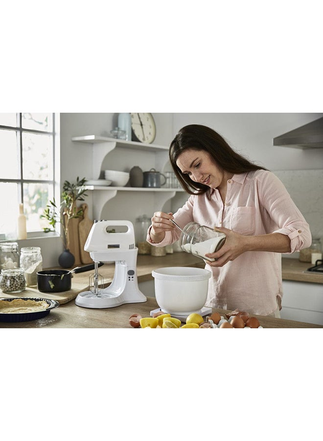 KENWOOD - Stand Hand Mixer (Electric Whisk) With Rotary Bowl 3.4 L 450 W HMP32.A0 White - Image 1
