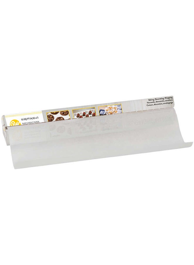 Wilton Baking Parchment Paper Non Stick 53 Sq.ft White 38x12.8cm - Image 1