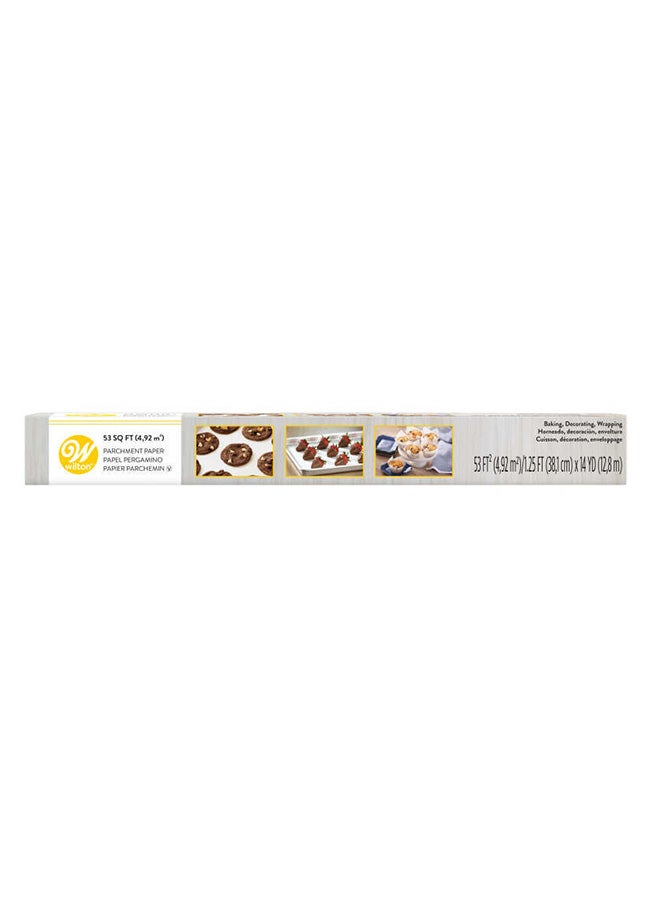 Wilton Baking Parchment Paper Non Stick 53 Sq.ft White 38x12.8cm - Image 2