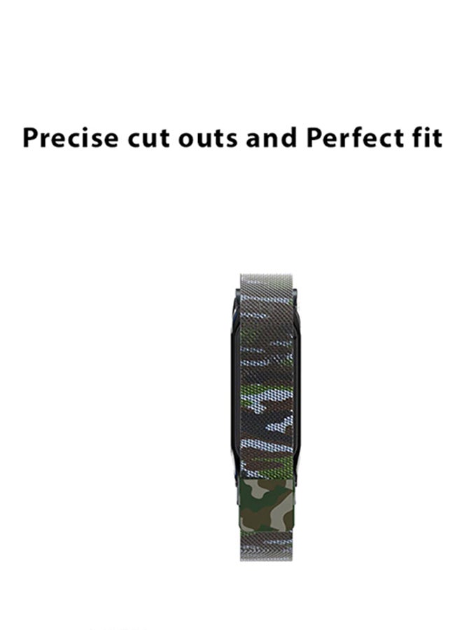 INEIX Steel Magnetic Replacement Strap For Mi Band 5 Green  - Image 5