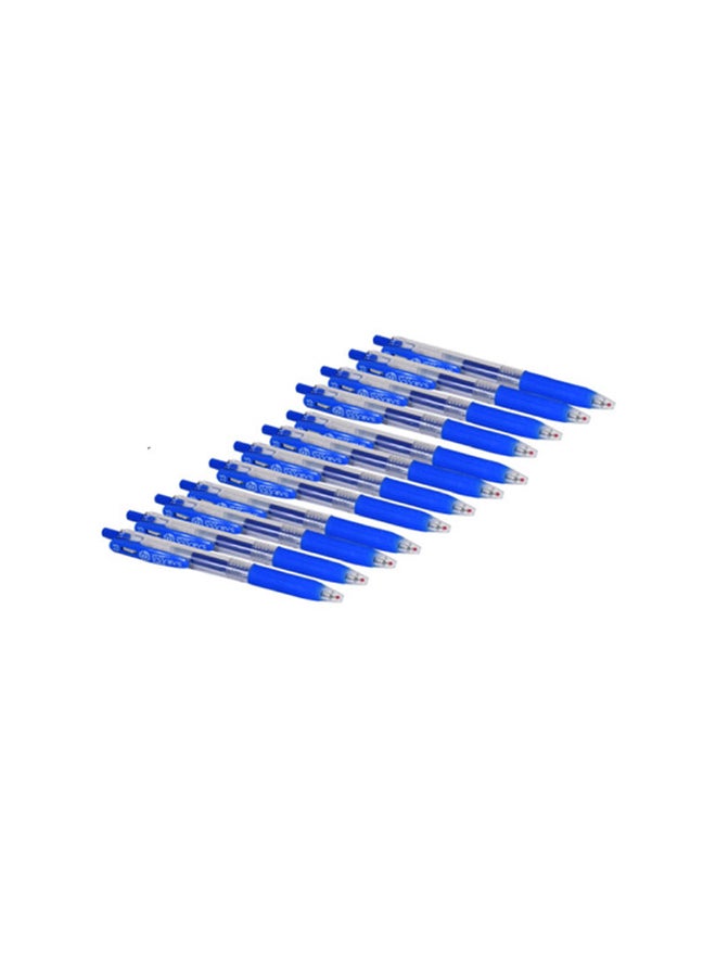 ZEBRA Pack Of 12 Sarasa Gel Ink Rollerball Pen Dark Blue  - Image 2