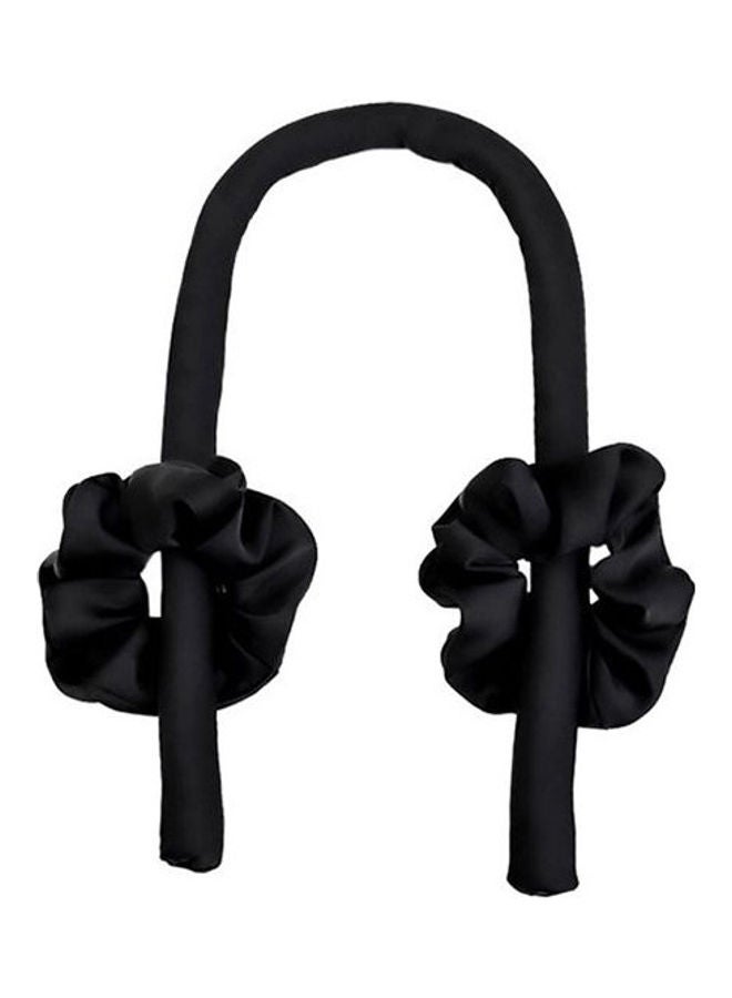 Heat Curls Silk Ribbon Hair Rollers Black