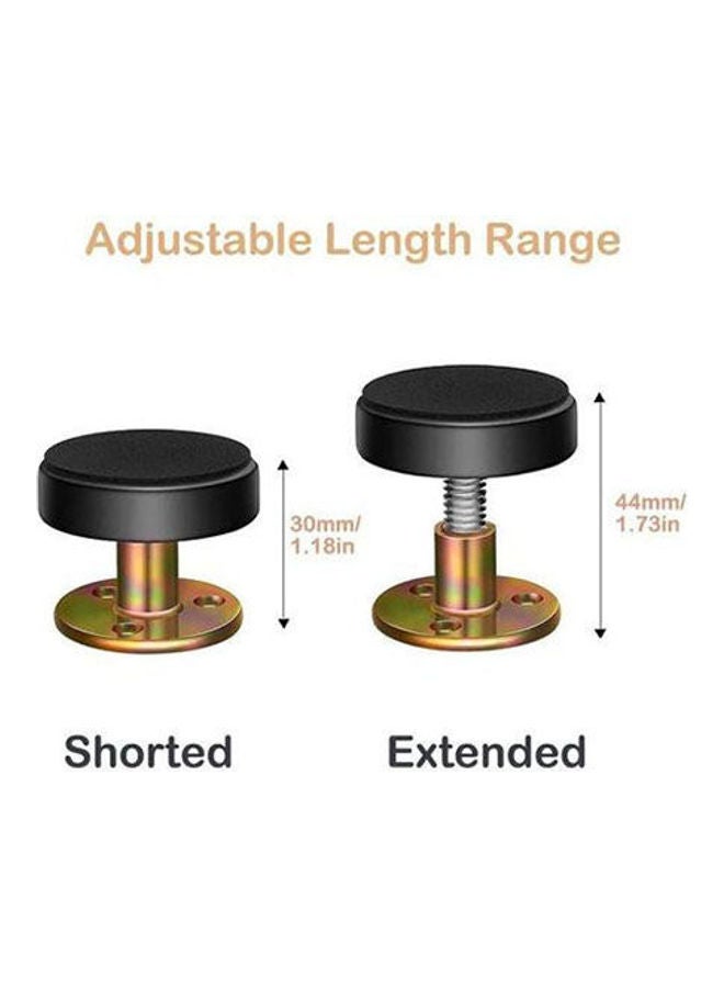 Generic - Anti-Vibration Bed Bumper 2Pcs Black - Image 1