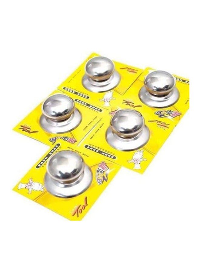 Easy To Install And Use Pot Lid - 5 Pieces Silver - Image 1