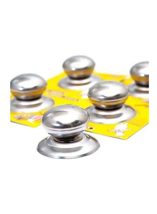 Easy To Install And Use Pot Lid - 5 Pieces Silver - Image 2