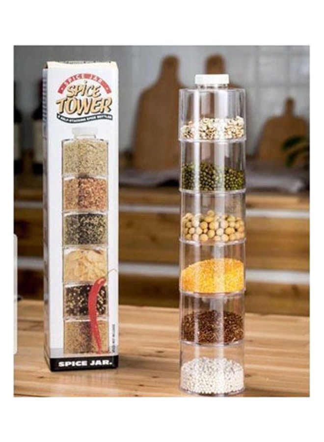 Generic - Acrylic Spice Tower Set - 6 Pieces Clear 200grams - Image 1