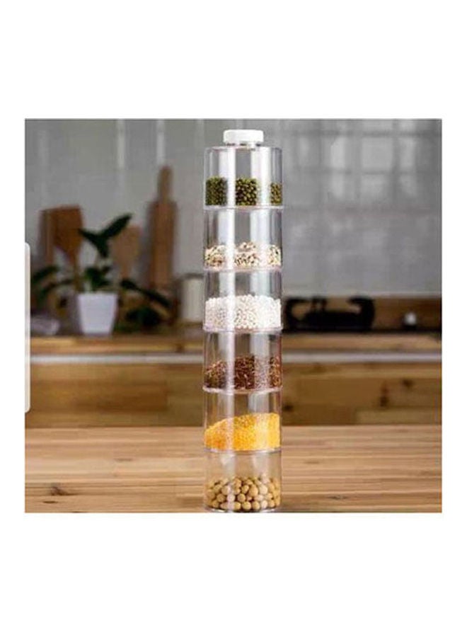 Generic - Acrylic Spice Tower Set - 6 Pieces Clear 200grams - Image 1