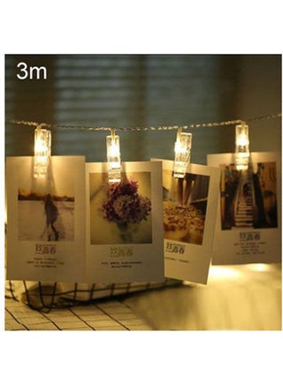 Led Light Rope Photo Holder Yellow 3meter - v1648379120/N52993055A_1