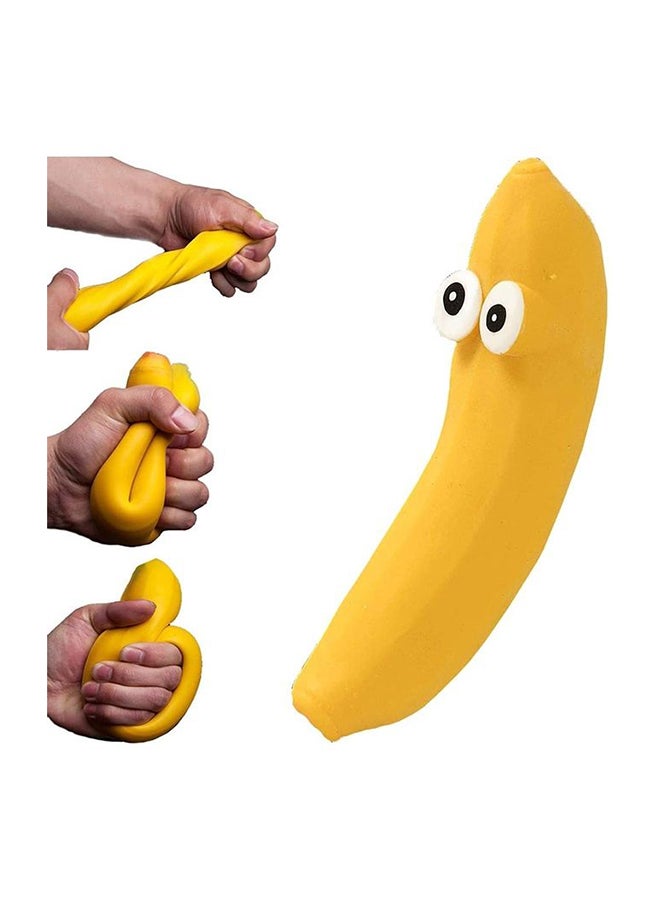 XiuWoo Stretchy Banana Stress Relief Squeeze Toy For Kids And Adults  - Image 1