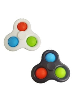 XiuWoo 2-Piece Simple Fidget Dimple Stress Relieve Toy For Kids And Adults  - Image 1