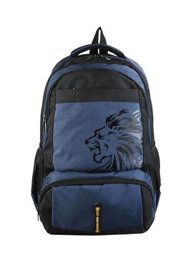 Lion Student Outdoor Waterproof Backpack Blue - Image 1