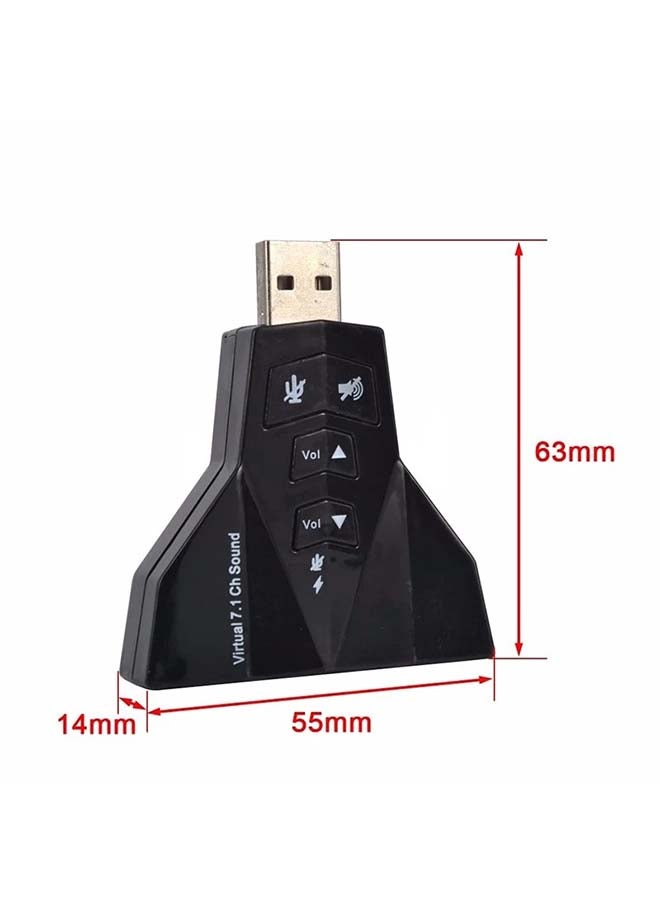 eton - External USB Sound Card Black - Image 1