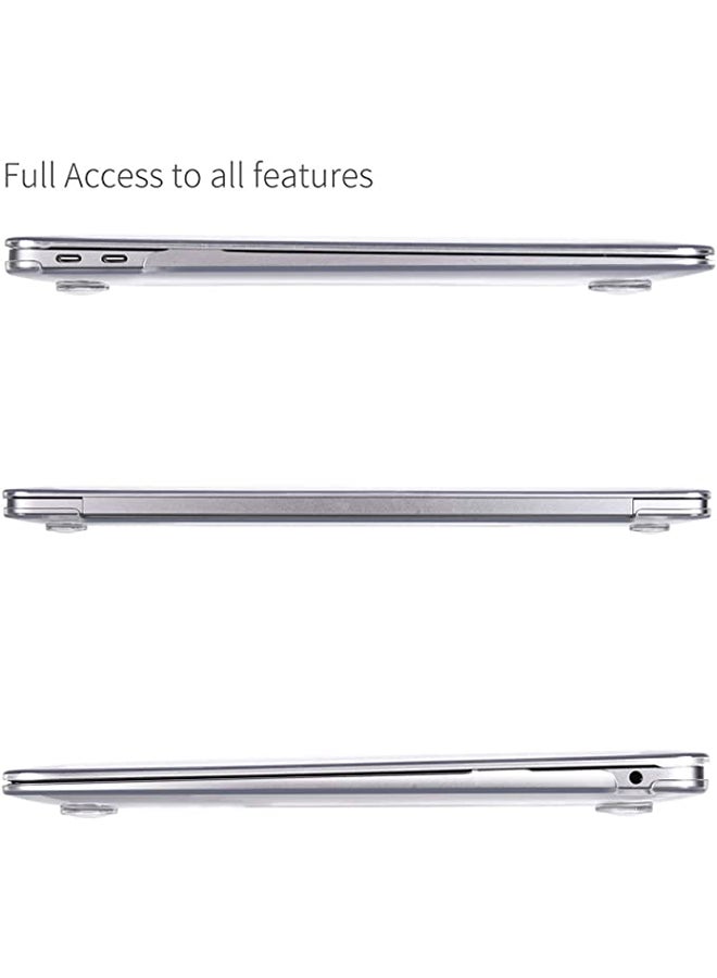 Mufaens Protective Shell Cover For Apple MacBook Air 13.3 Inch Clear  - Image 4