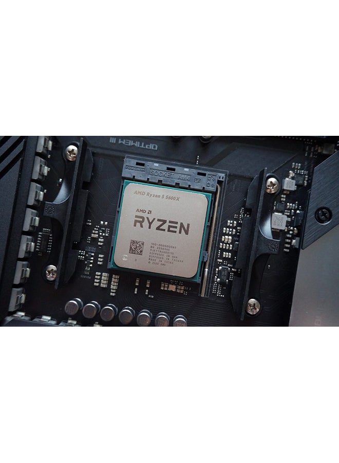 AMD - Ryzen 5 5600X Desktop Processor, 4.6GHz (Max Boost Clock) & 3.7GHz (Base Clock), 6-Core, AM4, 12 Threads, TSMC 7nm FinFET Grey - Image 1