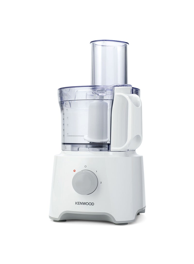 KENWOOD - Food Processor  Multi-Functional With Reversible Stainless Steel Disk, Blender, Whisk, Dough Maker, Citrus Juicer 800 W FDP303WH White/Clear - Image 1