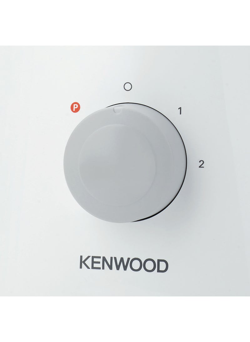 KENWOOD - Food Processor  Multi-Functional With Reversible Stainless Steel Disk, Blender, Whisk, Dough Maker, Citrus Juicer 800 W FDP303WH White/Clear - Image 1