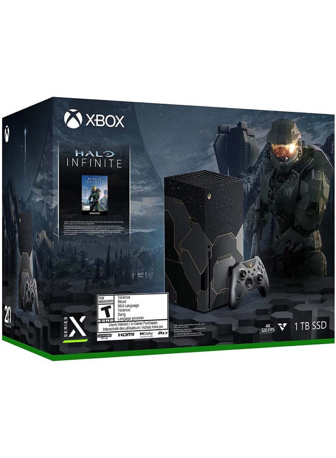 Microsoft - Xbox Series X 1TB Gaming Console (Disc Version) – Halo Infinite Limited Edition Bundle - Image 1