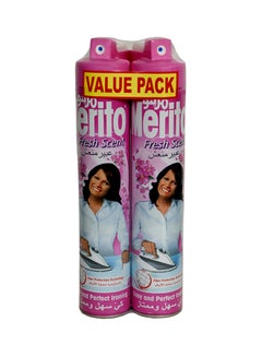 Merito Spray Starch Fresh Scent Multicolour 2x500ml  - Image 1