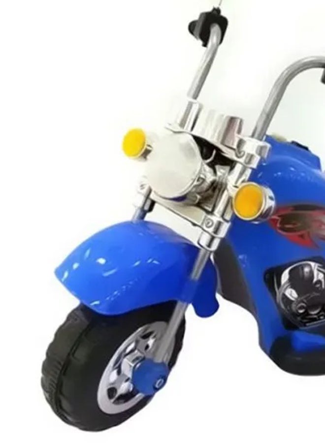 AGD Electric Ride-On Bike Authentic Design Rich Details Premium Quality Durable Blue 110x40x65cm  - Image 3