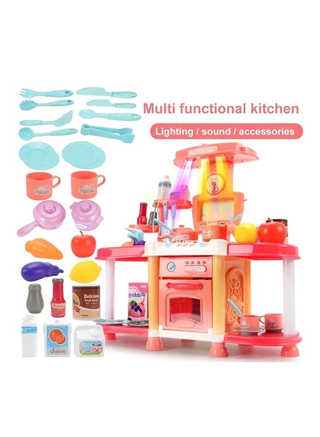 FAMILY CENTER - High-Quality Pretend Kitchen Play Toy set With Artistic Design for Kids 42x13.5x39.5cm - Image 1