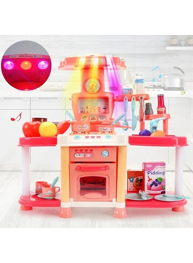 FAMILY CENTER - High-Quality Pretend Kitchen Play Toy set With Artistic Design for Kids 42x13.5x39.5cm - Image 1
