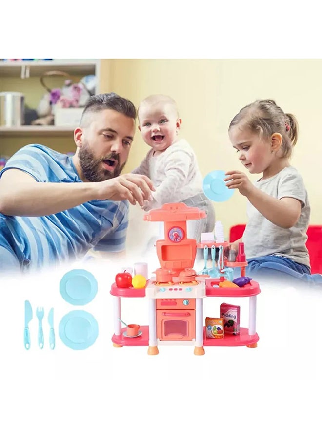 FAMILY CENTER - High-Quality Pretend Kitchen Play Toy set With Artistic Design for Kids 42x13.5x39.5cm - Image 1