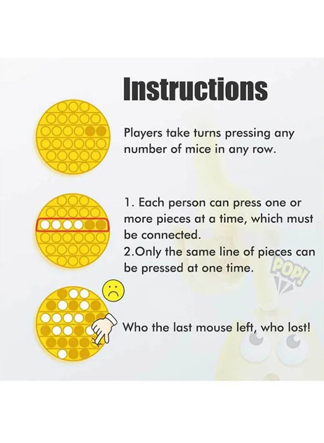 U-HOOME - Silicone Stress Relief Push Pop Bubble Sensory Fidget and Squeeze Toy for Kids and Adults - Image 1