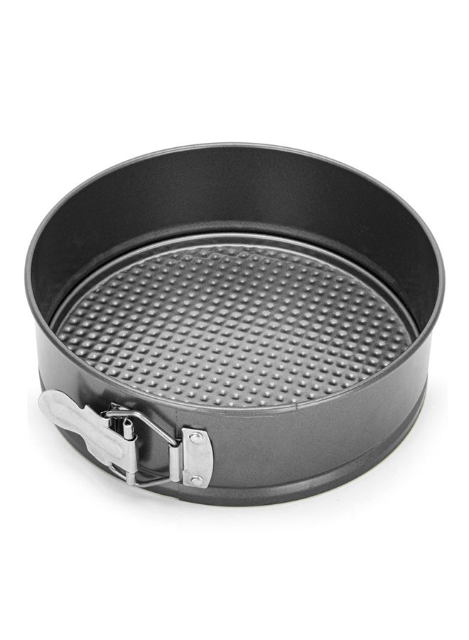 Fissman Springform Non Stick Carbon Steel Cake Pan With Removable Bottom Black 22x7cm - Image 2