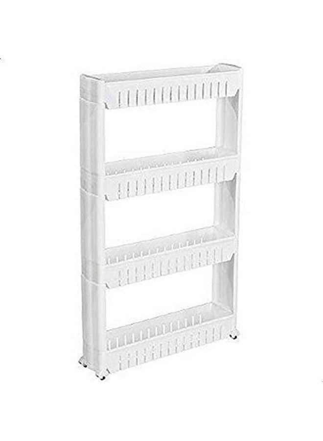 Kitchen Turbo Trolley Organizer 4 Rack Multi Use For Kitchen White 102x12.5cm - Image 2