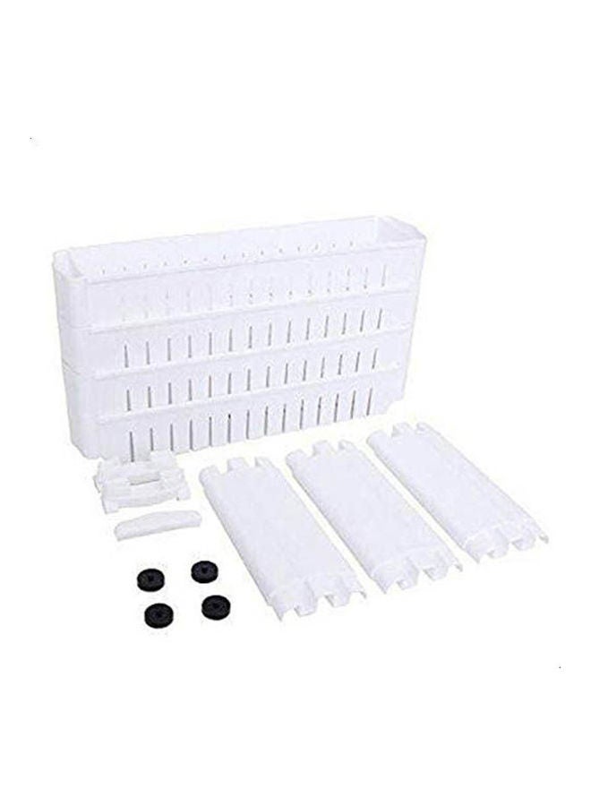 Organizer For Kitchen And Bathroom 4 Shelves Beige - Image 3