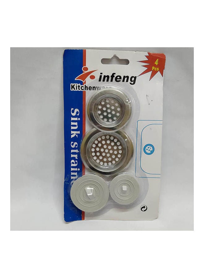 Sink Strainer Set Of 2 Silver - Image 1