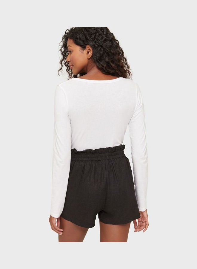 Ardene High Waist Shorts Black - Image 2