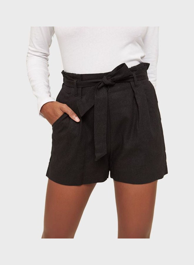 Ardene High Waist Shorts Black - Image 3