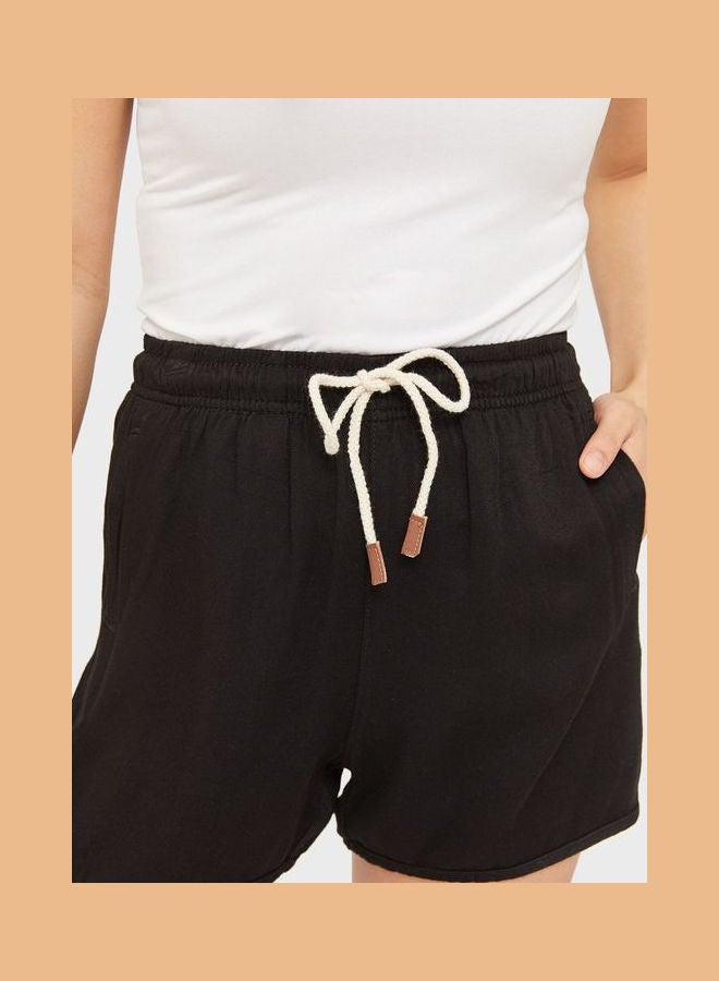 Ardene High Waist Shorts Black - Image 3