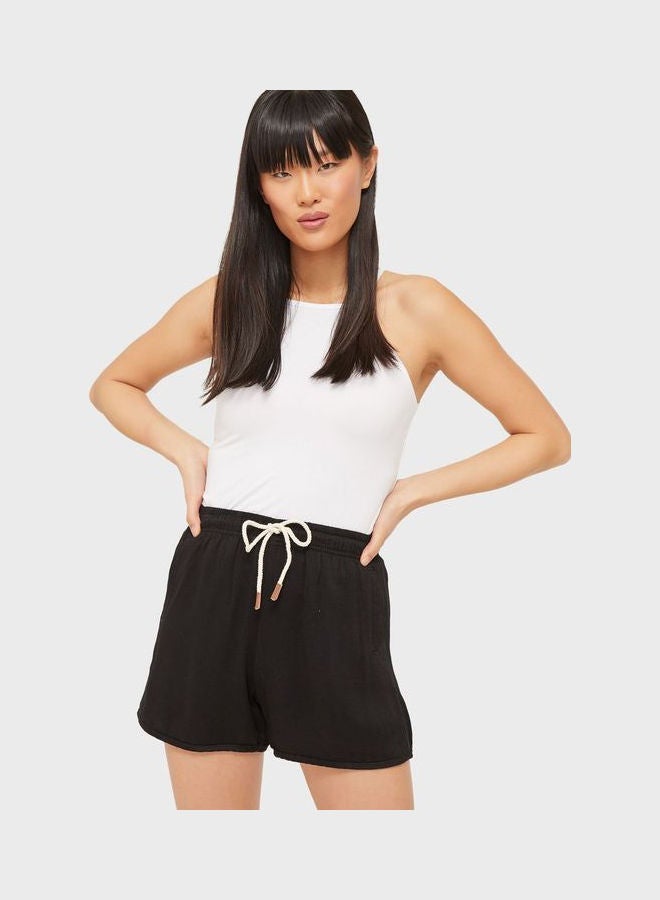 Ardene High Waist Shorts Black - Image 1