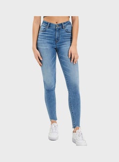 High Waist Jeggings Blue