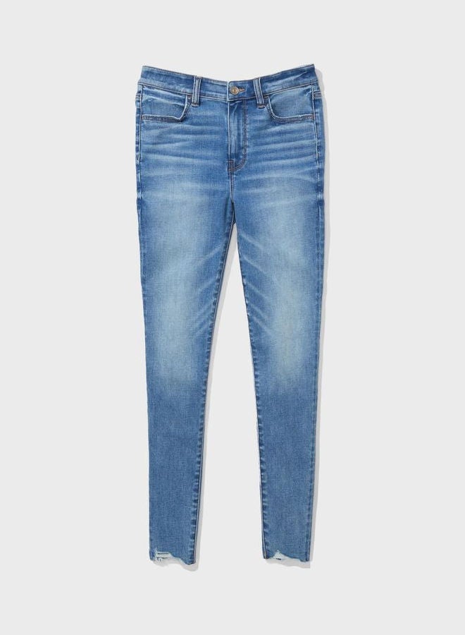 American Eagle - High Waist Jeggings Blue - Image 1