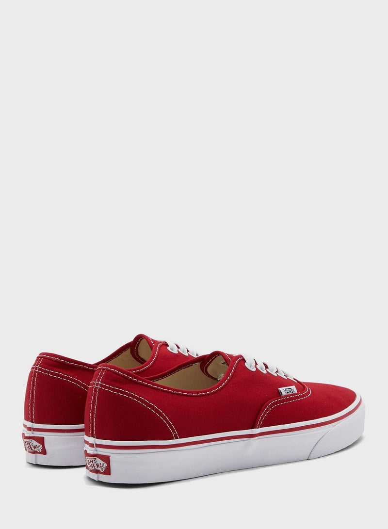VANS Authentic Low Top Sneaker Red  - Image 3