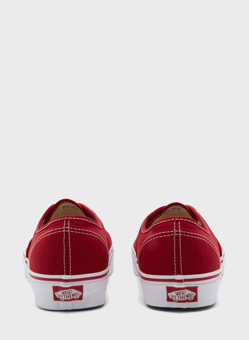 VANS Authentic Low Top Sneaker Red  - Image 4