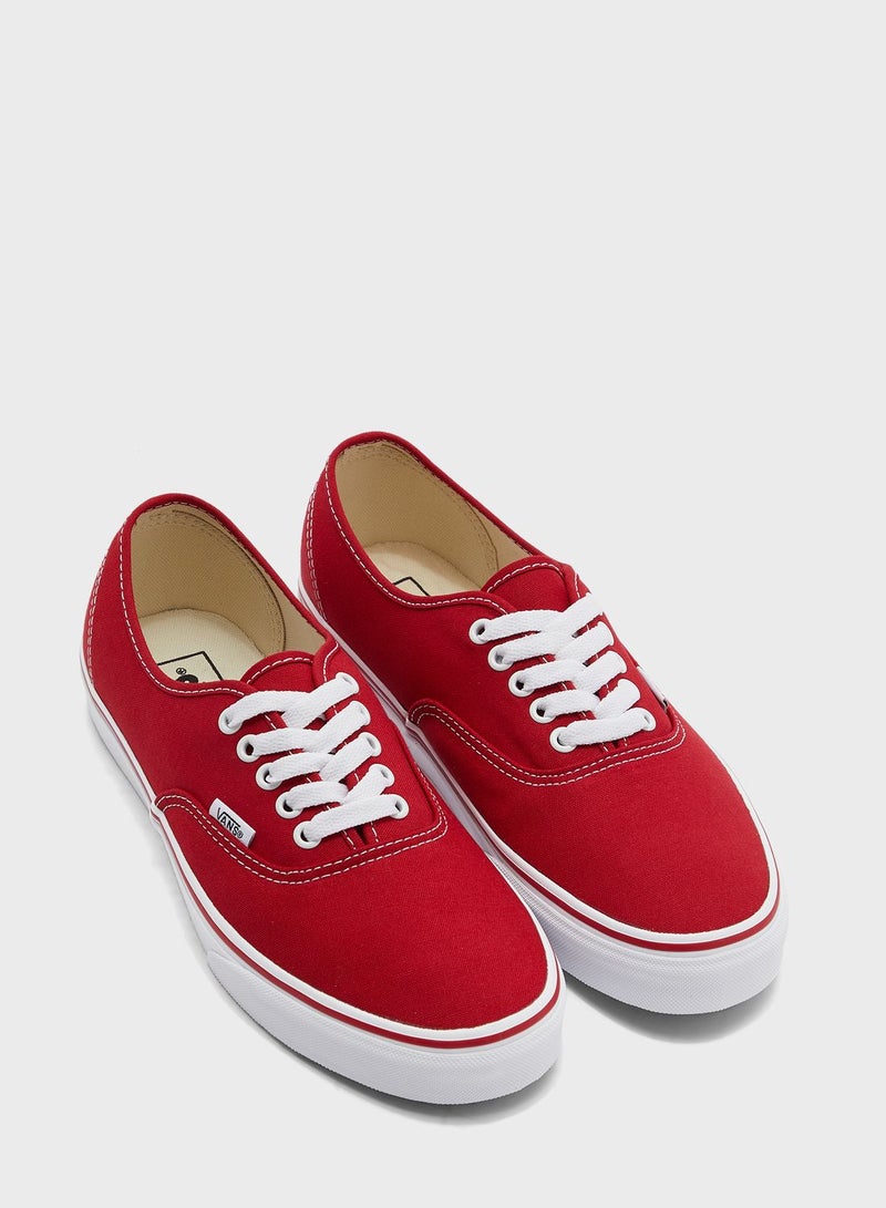 VANS Authentic Low Top Sneaker Red  - Image 2