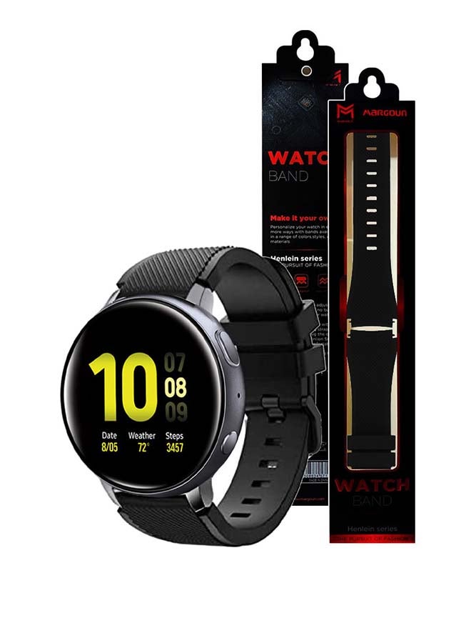 مارجون سوار بديل لساعة سامسونج جالاكسي 4 أسود - Image 2