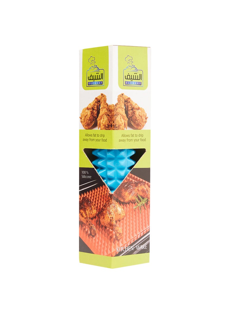 Non-Stick Low Fat Cooking Mat Blue