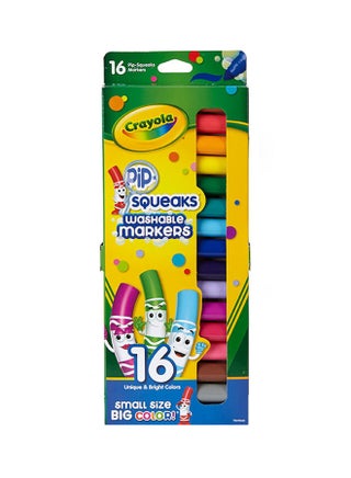 Washable Pip-Squeaks Markers, 16 Count 19.5x12x2cm - view 2